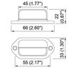 LICENSE PLATE LIGHT LED SURFACE MOUNT