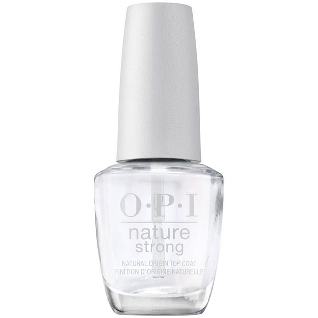 OPI Nature Strong Top Coat, Vegan Nail, Manicure, Quick Drying, Long Lasting, Clear, Salon Nail, Self Nail, NATTC Top Coat, Manicure, 1 Piece