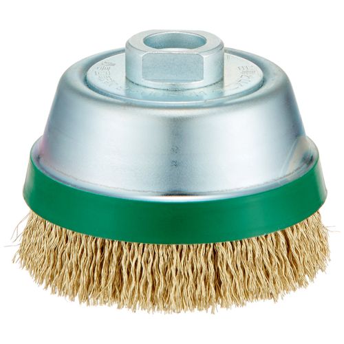 HiKOKI 0031-6333 Wire Brush, 3.5 inches (90 mm), Cup Shape, Screw Type