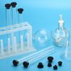 sourcing map Silicone Rubber Solid Plug Soft Flexible Stoppers for 7.5-8mm Hole Black 12 Pieces