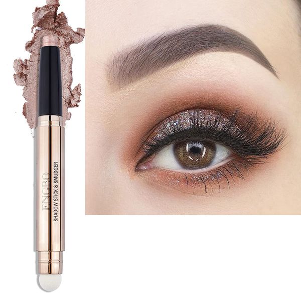 Xnuoyo Creme Lidschatten Stick, Eyeshadow Pen, Lidschatten Stick Zweifarbig, Eye Shadow Lidschatten-Stift Farbverlauf Zweifarbiger Lidschatten Stift (03)