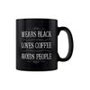 Grindstore Wears Black, Loves Coffee, Avoids People Panel Mug Black