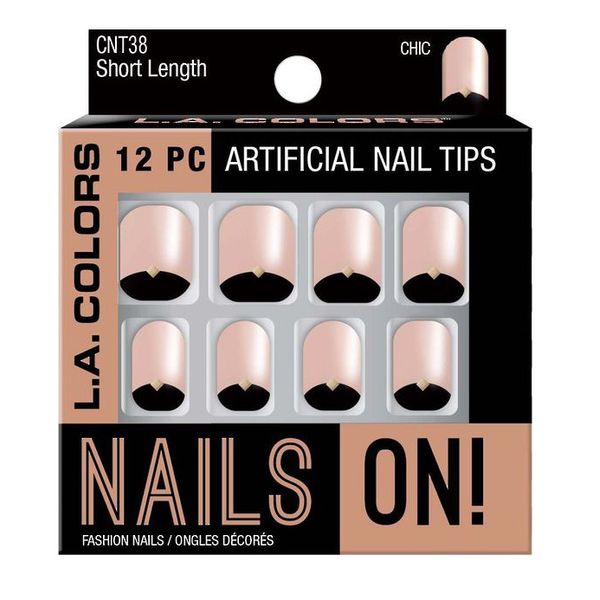 L.A. Colors Nails On Artificial Nail Tips CNT38 Chic