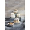 Mud Pie Stoneware Soap Sponge Holder, White/Cream, 7" x 4"