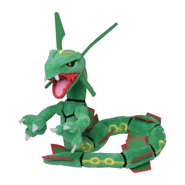 Pokemon Center Original Plush Pokémon fit Rayquaza, 5.9 x 5.3 x 6.9 inches (15 x 13.5 x 15 x 15 cm)