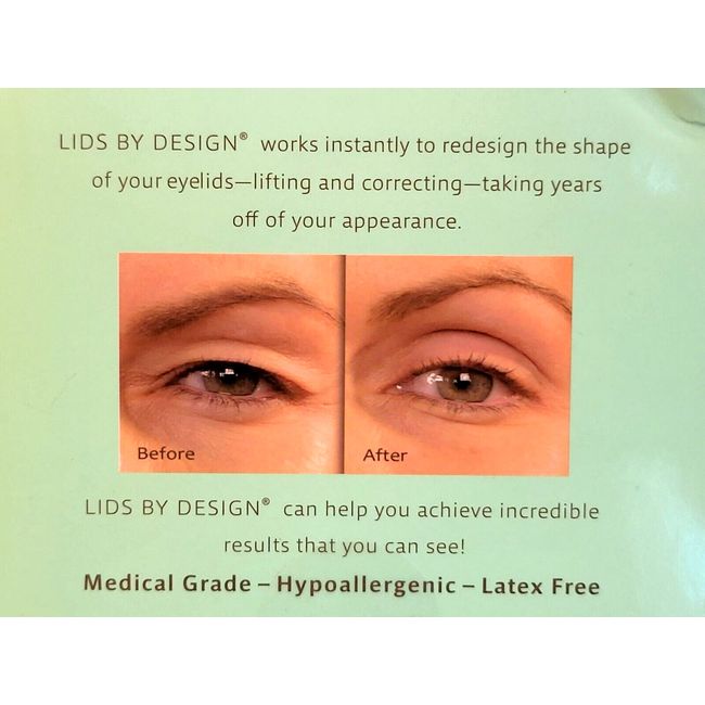 LIDS BY DESIGN Assortment Pack (4mm - 7mm) Eyelid Correcting Strips for  Heavy Hooded, Droopy Lids