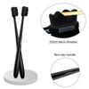 Patelai 8 Pieces Soft Toothbrush Micro Nano Extra Soft Bristles Manual Soft Toothbrush with 20,000 Bristles for Teeth Oral Gum Recession Adults Kids Child (Black with Black Bristle)