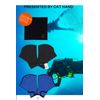 Cat Hand Paddle Gloves (Blue, L)