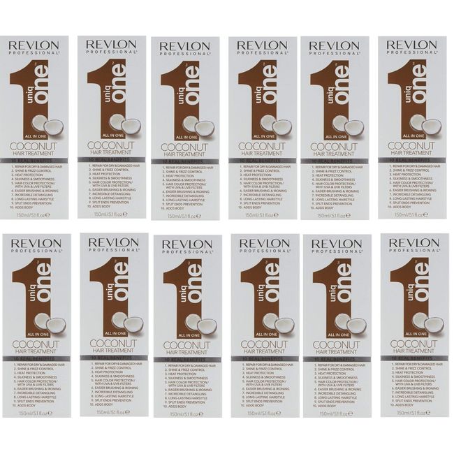 Pack Of 12 Revlon Professional Uniq One Coconut 5.1Oz