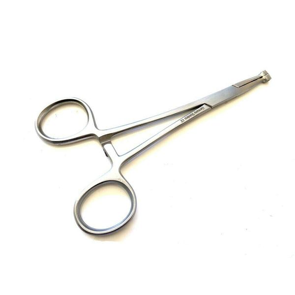 Septum CQ Clamp Forceps 6" Eyebrow Ear Nose Lip Tongue Nipple Piercing Jewelry