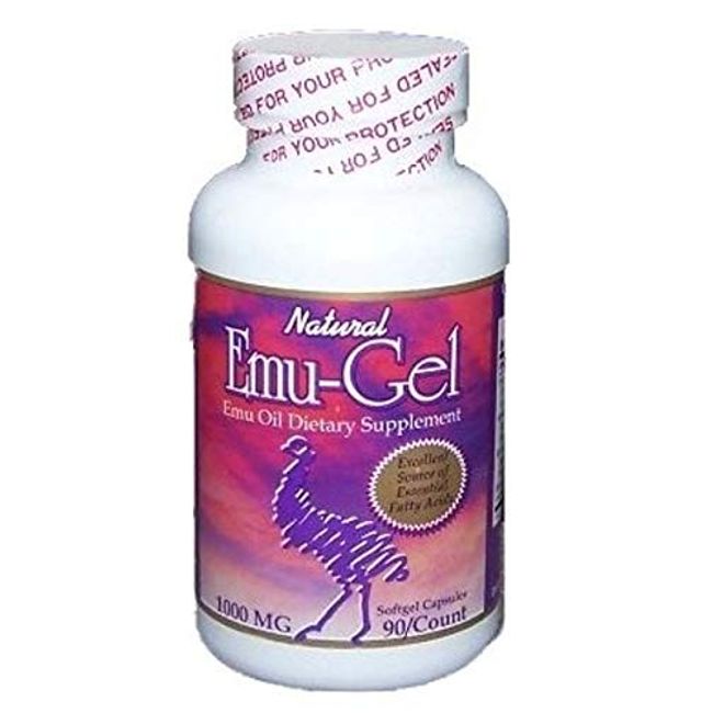 Purple Emu Ultra Emu-Gel Emu Oil Dietary Supplement Soft Gel Capsules 90/750mg