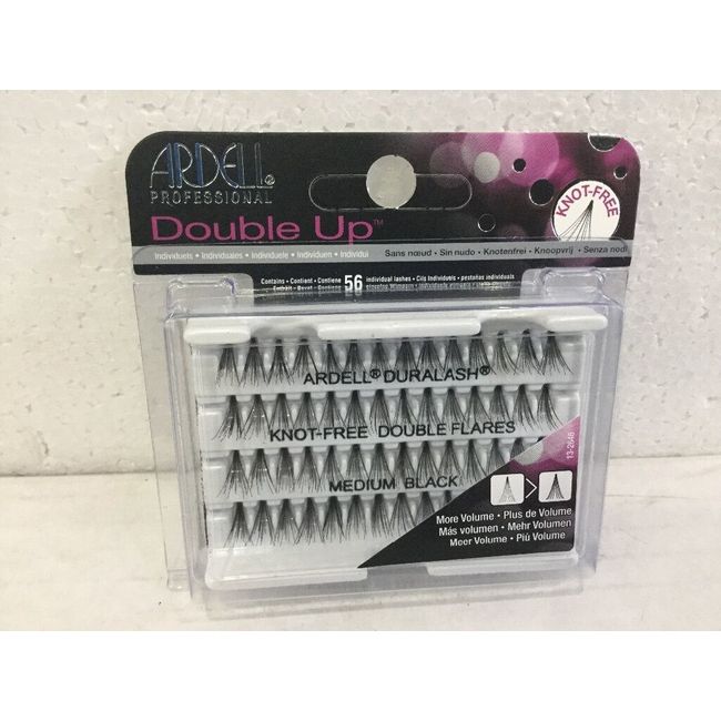 Lot of 10 Ardell Duralash double up double Individual Eyelashes Knot Free medium