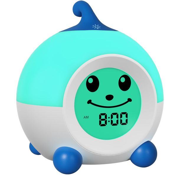 I·CODE Kinder Wecker, Lichtwecker Kinder Mit Abschaltautomatik &Wake Up Light, Schlaftrainer Kinder Klein Kinder Jungen Mädchen Teens