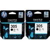 HP 305 2-pack Black Original Ink Cartridges (6ZD18AE)