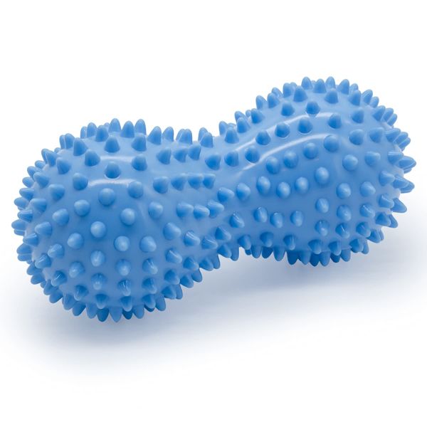 Famgee Peanut Shape PVC Spiky Massage Ball Trigger Point Deep Tissue Massaging Hand Foot Massager Roller Ball Tension Muscle Relax - 2 Pack, Hard