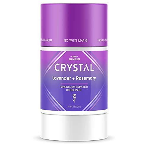 Crystal Magnesium Solid Stick Natural Deodorant, Non-Irritating Aluminum Free Deodorant for Men or Women, Safely and Effectively Fights Odor, Lavender + Rosemary, 2.5 oz