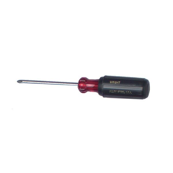 Wright Tool 9143 #1 Tip Size Cushion Grip Phillips Screwdriver, 7" Length