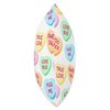 Happy Valentines Day Candy Conversation Cute Hearts Throw Pillow