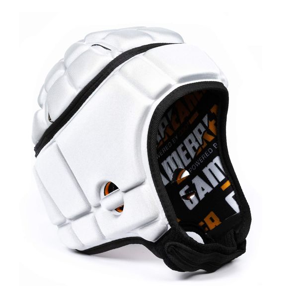 Gamebreaker PRO Powered by D3O Soft Shell Headgear (White, X-Small)
