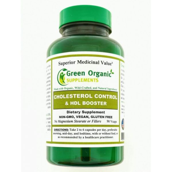 Green Organic Supplements Cholesterol Control, support heart & vascular function