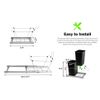 Double 35-Quart Pull Out Trash Can Under Cabinets Sliding Waste Bin Container 