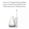TAO Clean Sonic Electric Toothbrush Replacement Heads (3-Pack) – Replacement Heads for the TAO Clean Electric Toothbrush and Docking Station, White