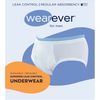 Wearever Incontinence Underwear for Men - Reusable & Washable Men's Bladder Control Briefs with Regular Absorbency - Leak Proof Underwear (Pack of 3) (Gray) (3XL)