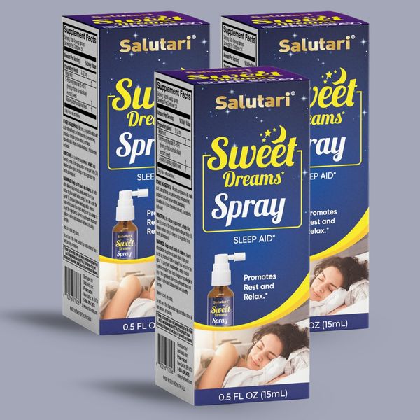 Sweet Dreams Spray 0.5 fl oz – Nighttime Support with Melatonin (3-Pack)