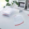 Leitz 54850 Standard Plus Document Wallet A5 Colourless PP Grained Waterproof Pack of 100