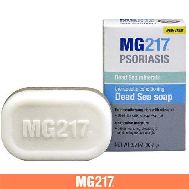 MG217 PSORIASIS Soap Dead Sea Mud and Salt Dual Bar Soap PACK OF 1 MG217 Soap<br />