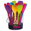 KitchenCraft Colourworks Silicone Spatula Spoon, 28 cm - Red