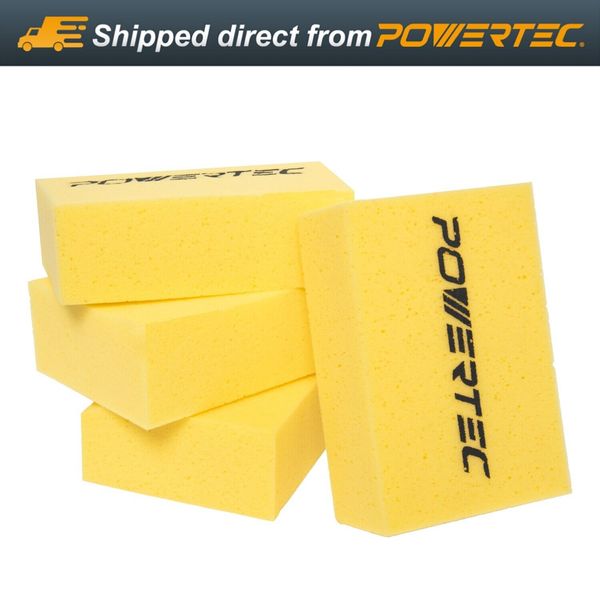 Large Square Grout Sponge ?V Professional Tile Grout Removal Cleaning Sponge 4PK