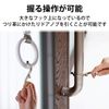 Elecom P-MTHKSSV Multi-Touch Tool, Contact Prevention, S-Shaped Hook, Door Opener, Silver