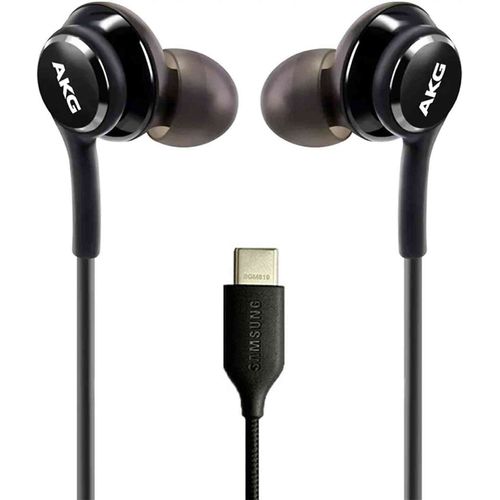 UrbanX OEM 2021 Type-C Stereo Headphones for LeEco Le Pro 3 AI Edition Braided Cable - with Microphone - Black - USB-C Connector (US Version)
