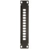 Delock 10 Inch Fibre Optic Patch Panel 12 Port for SC Simplex/LC Duplex 1 HE Black