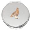 Grouse Enamel Compact Mirror Handbag Gift With Free Engraving 166