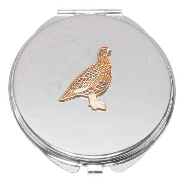 Grouse Enamel Compact Mirror Handbag Gift With Free Engraving 166