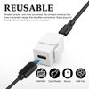 3pcs USB C Jack Inserts Adapter, Female to Female Interface Coupler Socket Adapter USB C Insert Port for Outlet Panel Wall Plate (White)