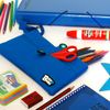 Grafoplás 37543830 Flat School Case, Blue, 23.5 x 12 cm, Bits & Bobs