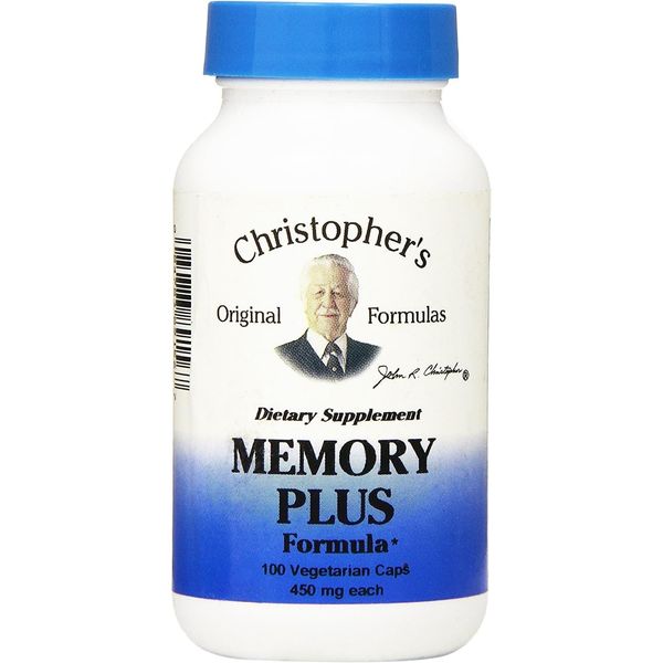 Dr. Christopher's Memory Plus Herbal Blend - Brain Supplements for Memory and Focus - Memory Supplement for Brain - Supports Cognitive Function, Energy, Alertness, and Concentration