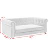 Modern Rectangle Dog Bed for Medium Large Dogs Dog Sofa Beds Pet Couch Bed Beige