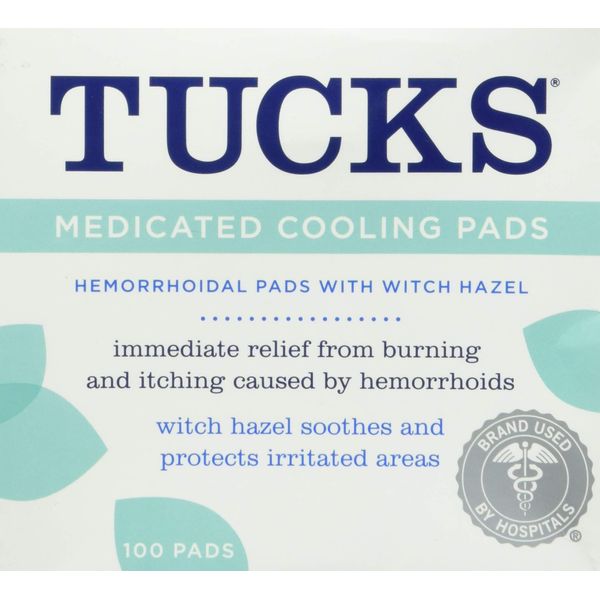 TUCKS Medicated Cooling Pads 100 Each