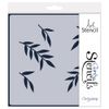 Leafy Overlay 7" x 7" Stencil Collection: 3 Stencils