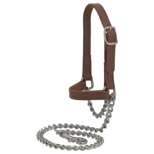 Weaver Leather Livestock Brahma Webb Goat Halter , Brown, Small