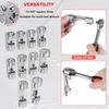 12030 10 Pcs 3/8" Drive Metric Flare Nut Socket Set Fuel Line Socket Wrench Tool