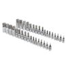 SAE & Metric Socket Set Standard Allen 1/4" 3/8" 1/2" | Master Hex Bit Set 34pc