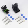 Delphi Packard Weatherpack 3 Pin Terminal Kit 12 AWG