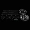 360° Rotating Makeup Organizer Adjustable Shelf Rotatable Cosmetic Organizer Box