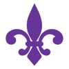 azutura Fleur De Lis Tile Decorative Flower Wall Sticker Pack Violet