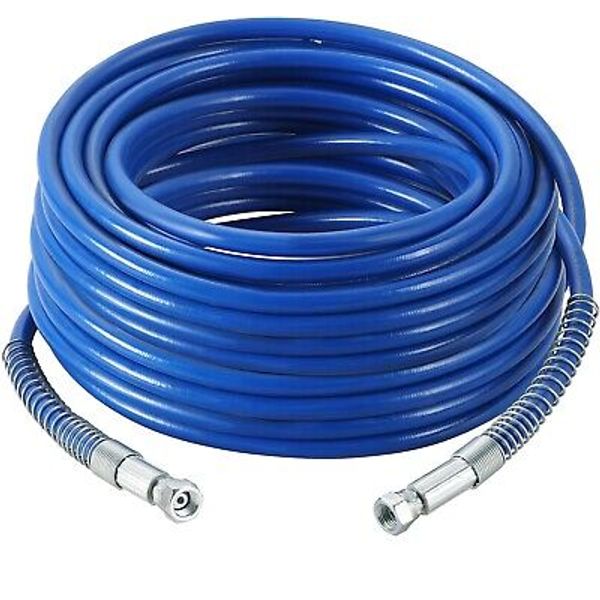 1/4" Airless Paint Spray Hose Paint Sprayer Flexible Fiber Tube 3600 PSI 50FT